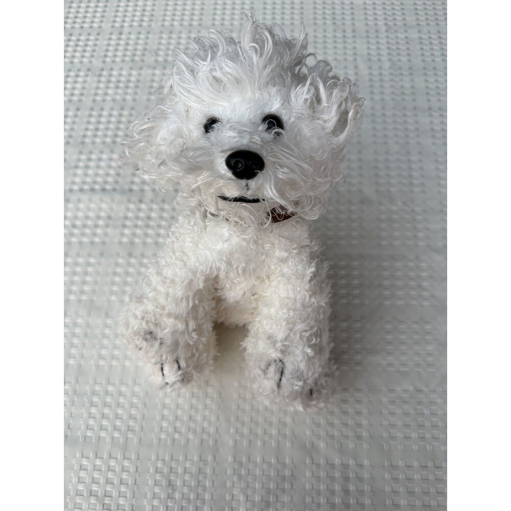 Ty Beanie Baby Babies Lollipup White Dog Bichon Frise Collar